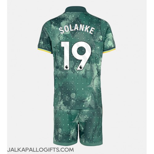 Tottenham Hotspur Dominic Solanke #19 Kolmas Peliasu Lasten 2024-25 Lyhythihainen (+ Lyhyet housut)